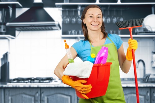 Detailed bathroom cleaning during a W1G move-out service