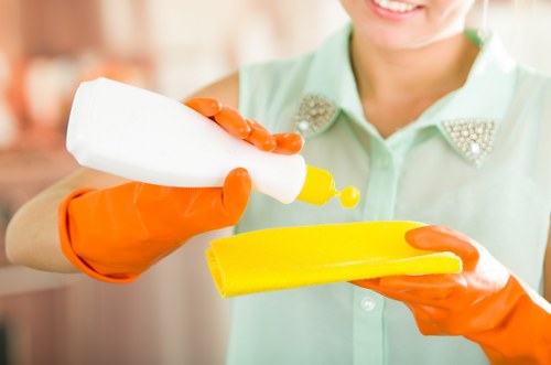 Deep carpet cleaning in a central London home